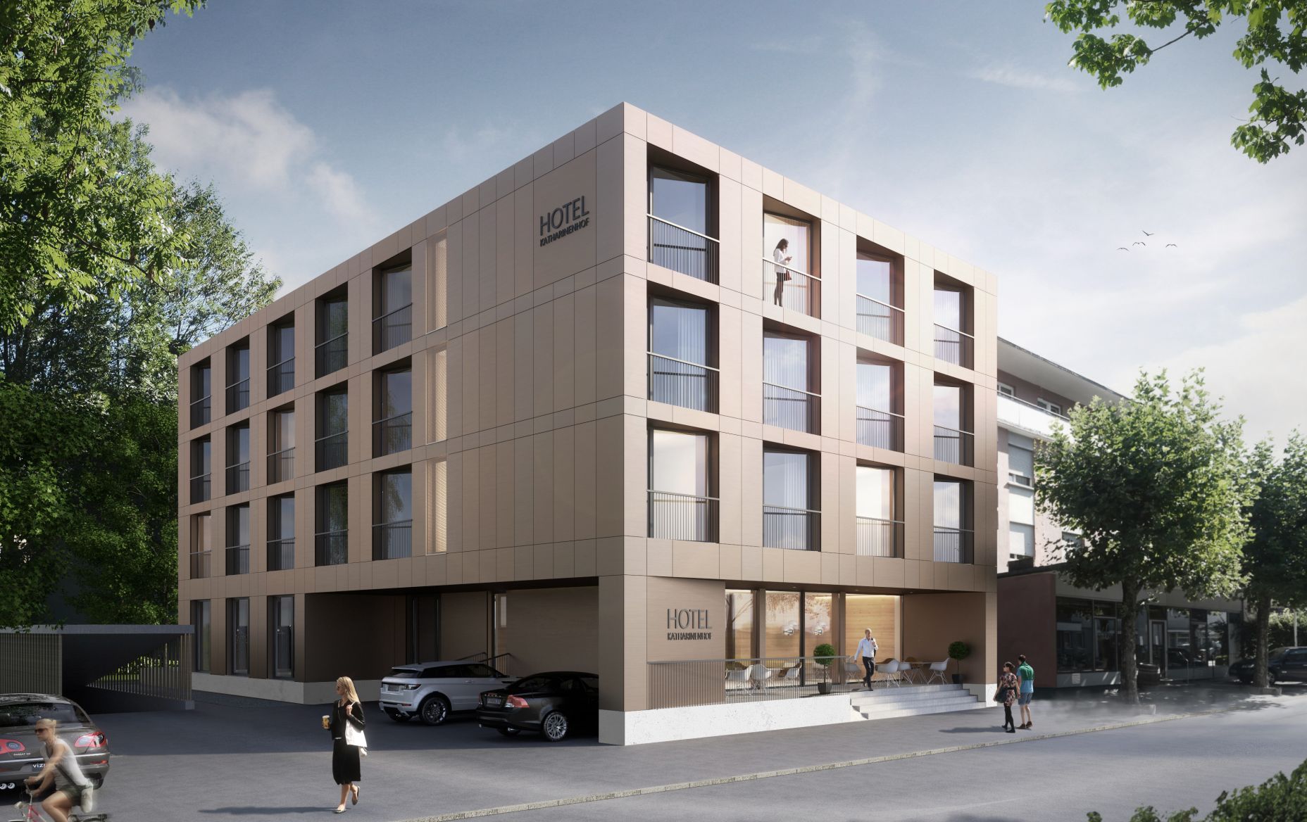 Aussenansicht Gruppenhotel Katharinenhof Comfort, Dornbirn 