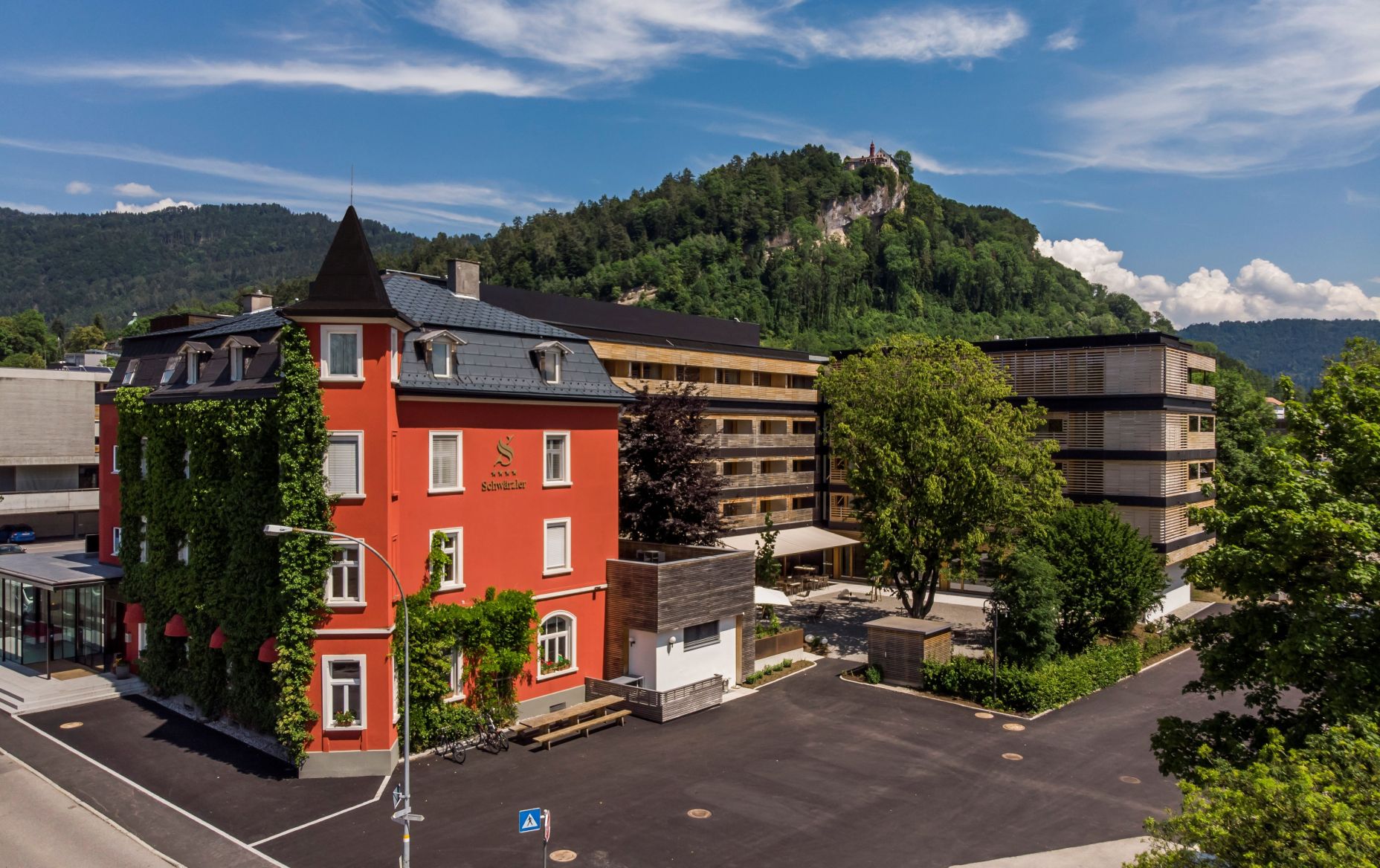 Gruppehotel Schwärzler Aussenansicht, Bregenz 