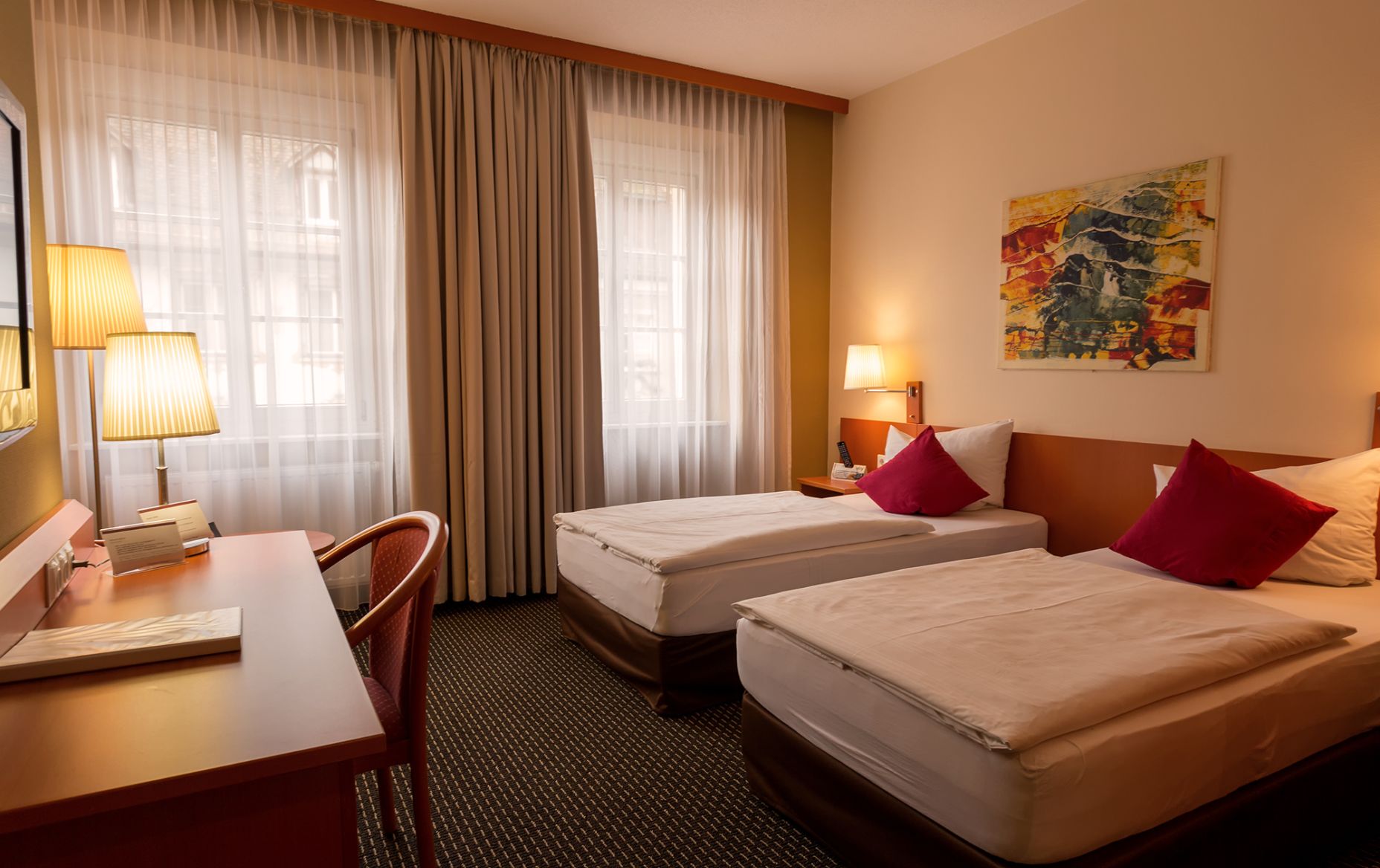 Zweibettzimmer Central Hotel Löwen  Zweibettzimmer Central Hotel Löwen