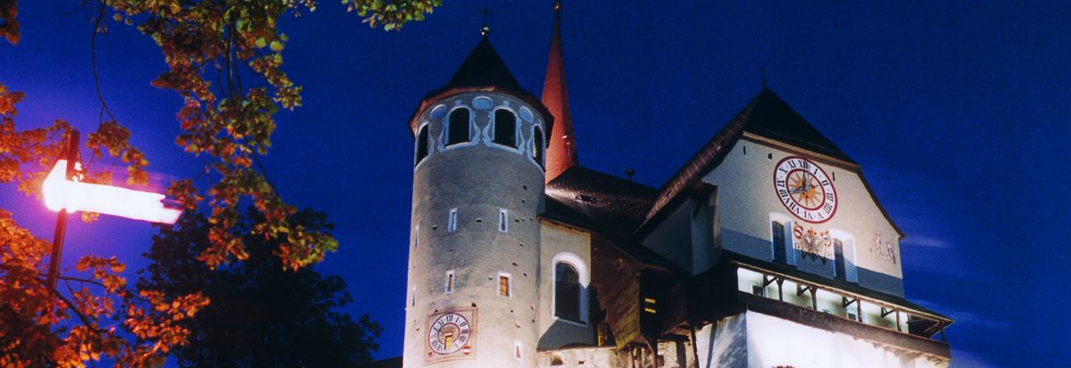 Basilika Rankweil bei Nacht