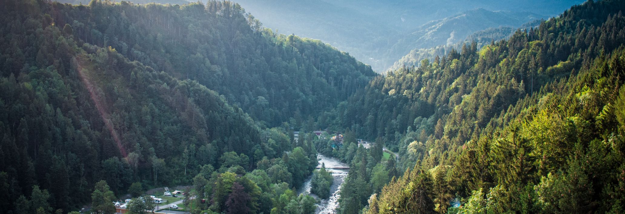 Dornbirner Ach mit Blick auf die Berge Dornbirner Ach mit Blick auf die Berge