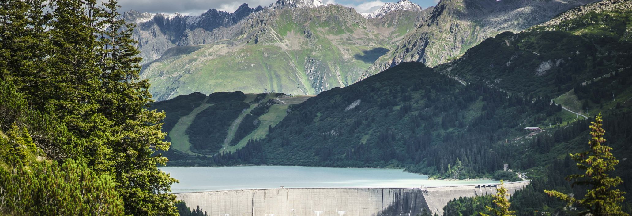 Blick auf den Silvretta Stausee Blick auf den Silvretta Stausee