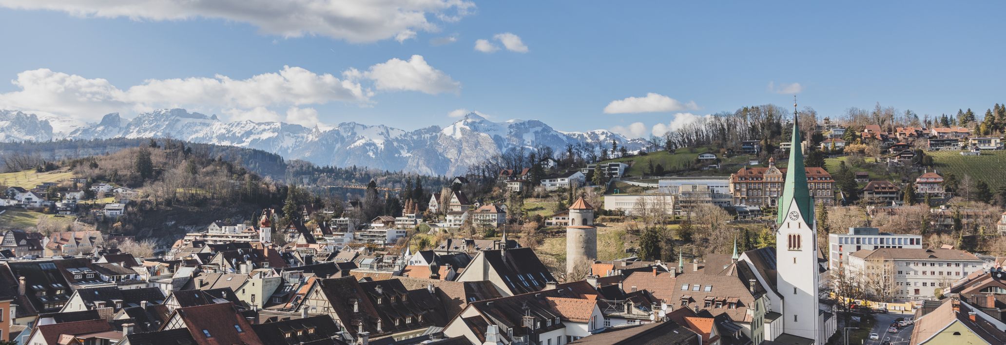 Blick von der Schattenburg auf Feldkirch Blick von der Schattenburg auf Feldkirch