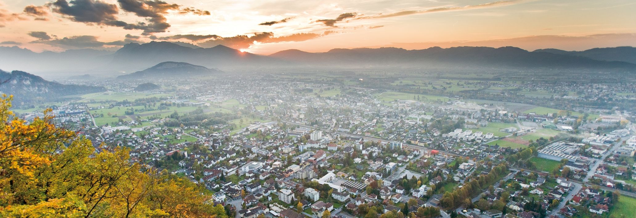 Blick auf das Rheintal
