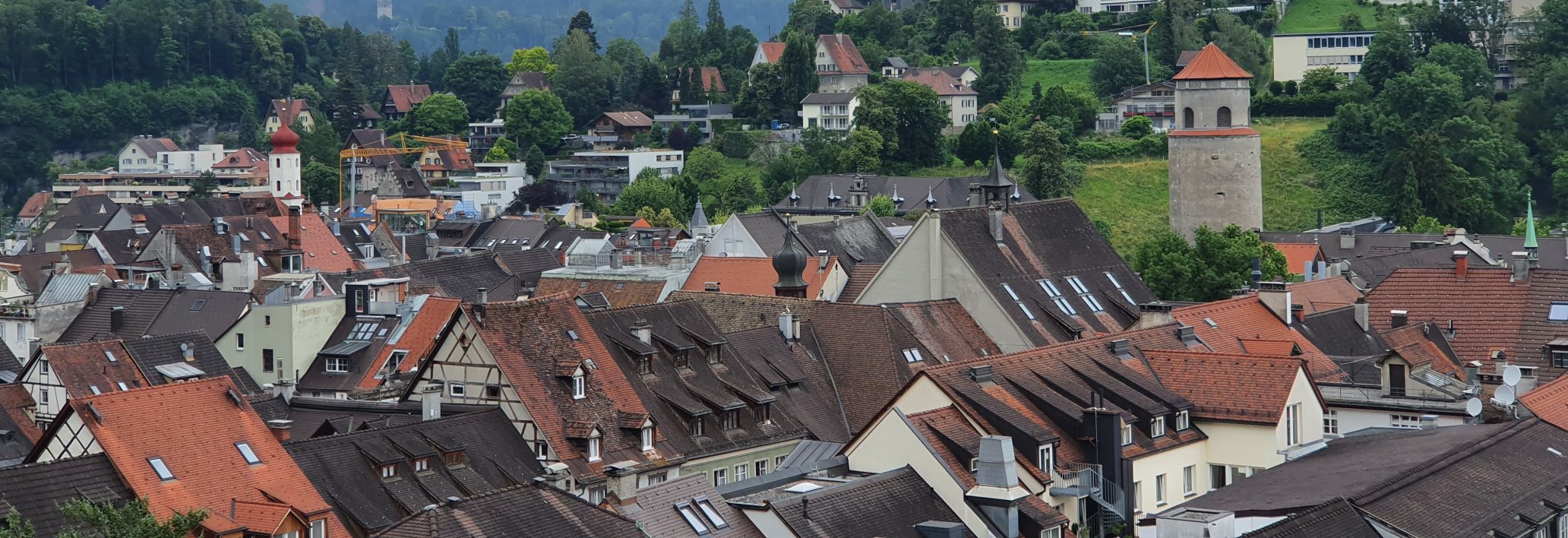 Aussicht von der Schattenburg, Feldkirch 