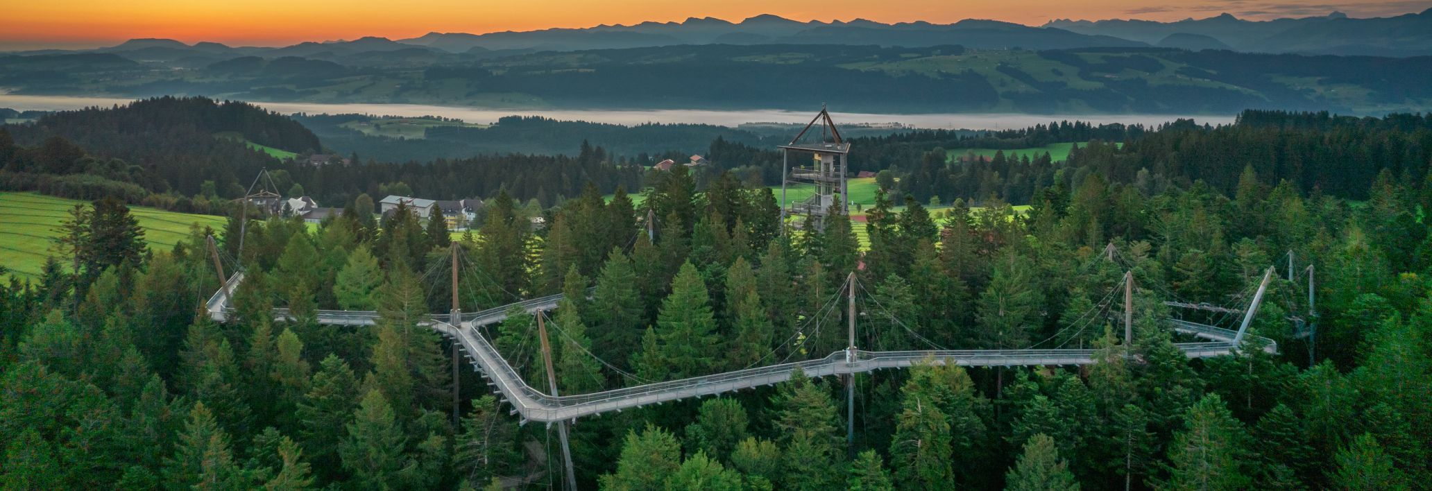 Luftbild Ausflugsziel Skywalk Allgäu