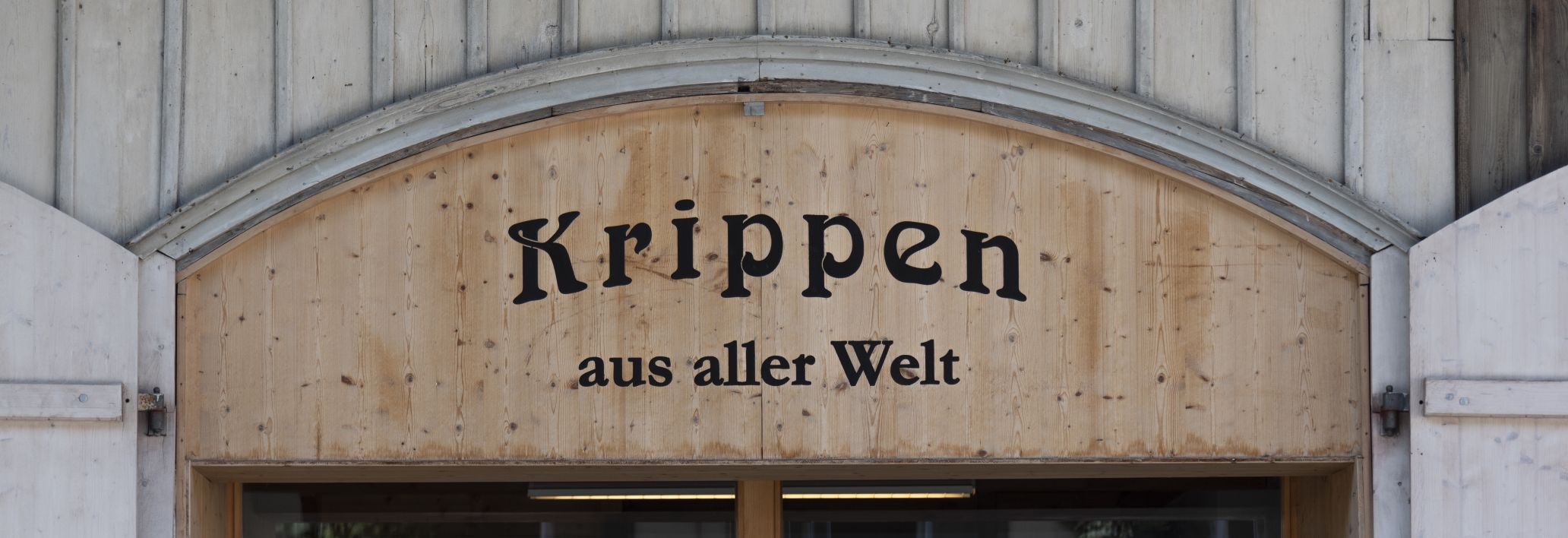 Eingang Krippenmuseum im Gütle in Dornbirn