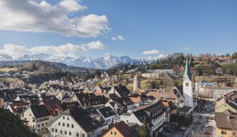 Blick von der Schattenburg auf Feldkirch