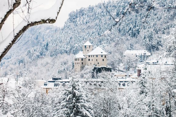 Feldkirch im Winter mit Blick auf die Schattenburg Feldkirch im Winter mit Blick auf die Schattenburg