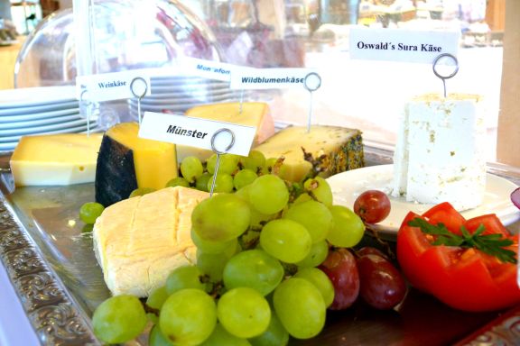Käseplatte im Käsehaus Montafon in Schruns