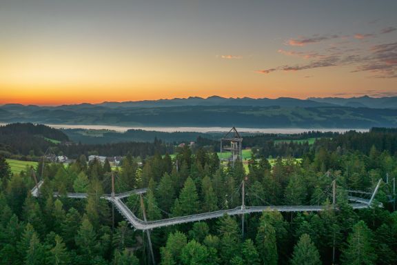 Luftbild Ausflugsziel Skywalk Allgäu