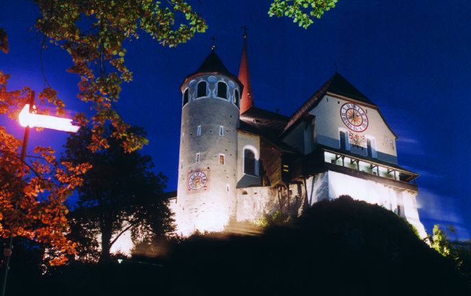 Basilika Rankweil bei Nacht
