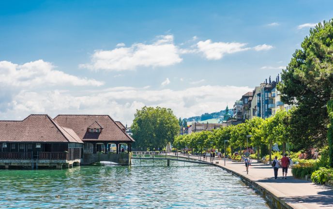 Badehütte Rorschach am Bodensee