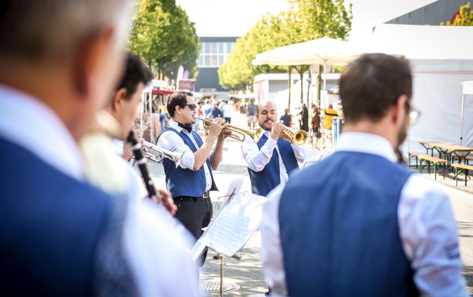 Musikanten bei der Herbstmesse 2020