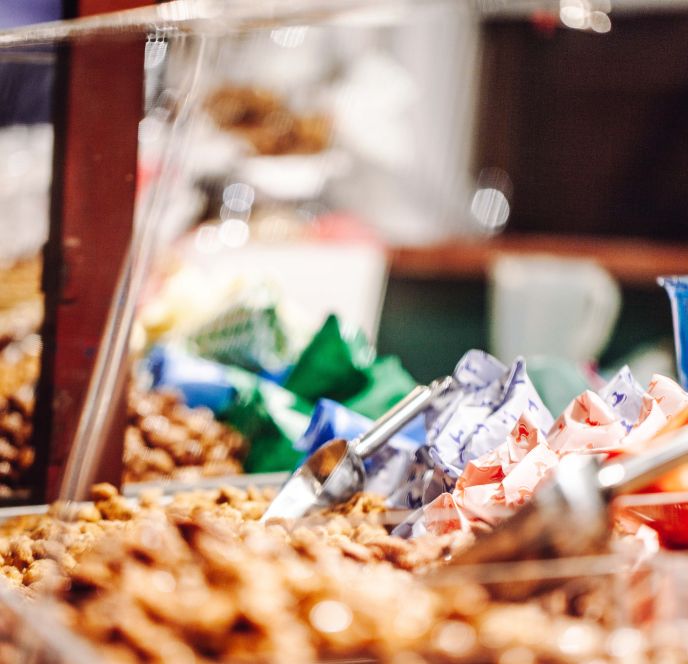 Gebrannte Mandeln, Weihnachtsmarkt in Feldkirch