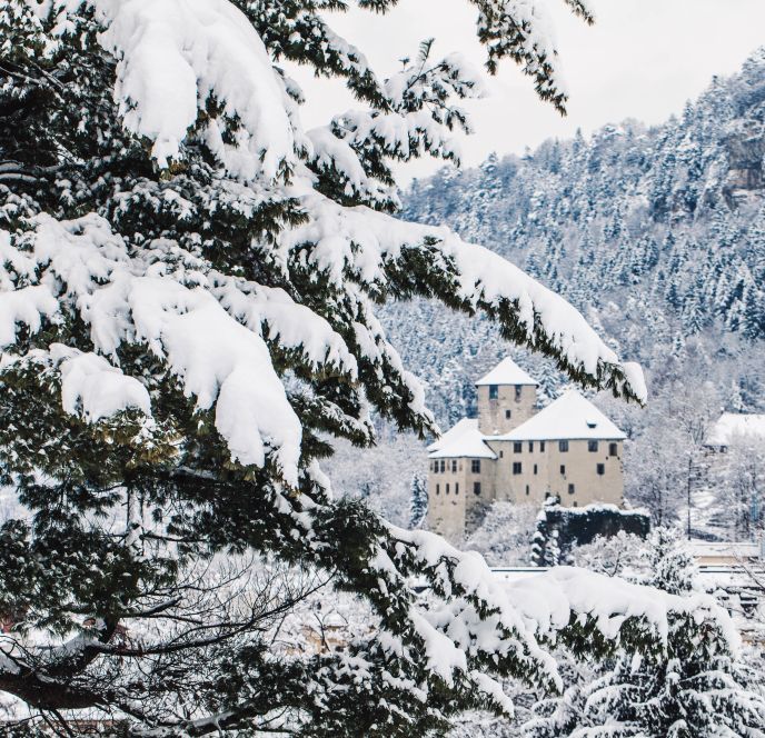 Schattenburg Feldkirch im Winter