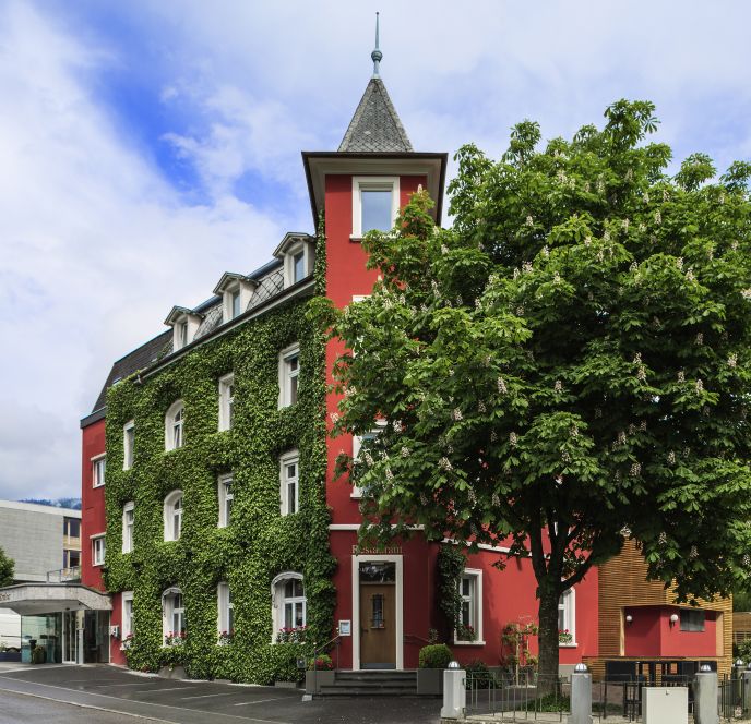 Aussenansicht Gruppenhotel Schwärzler, Bregenz 