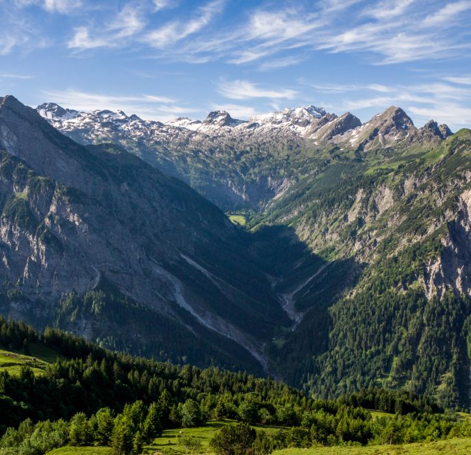 Panorama Großes Walsertal