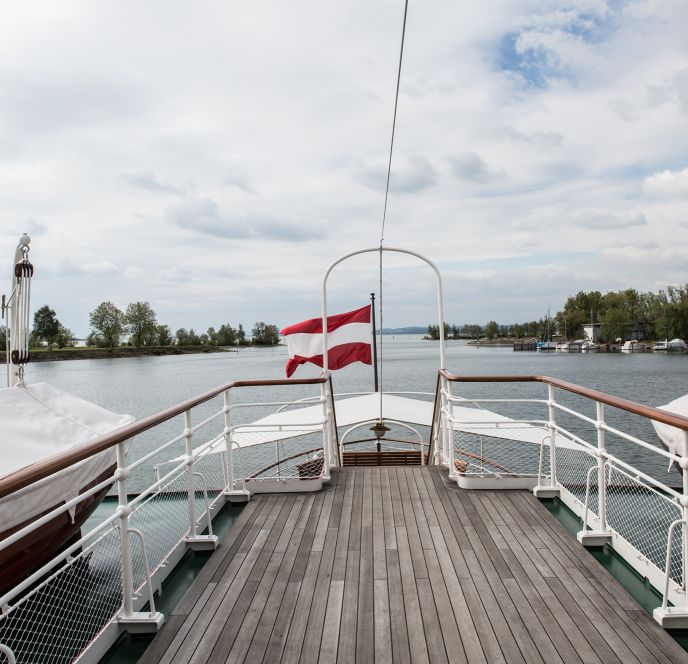 Deck der MS Österreich  Deck der MS Österreich