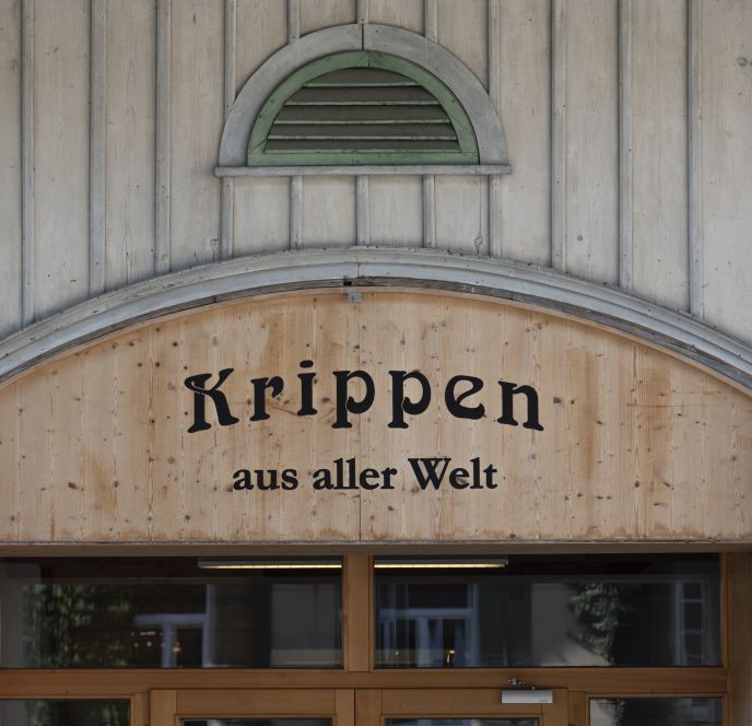 Eingang Krippenmuseum im Gütle in Dornbirn