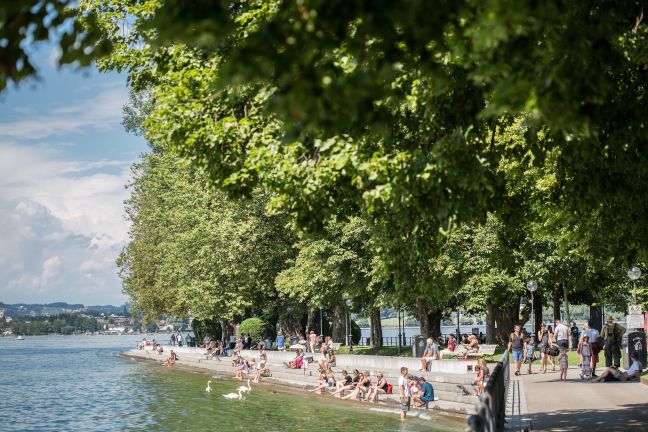 Sunset Stufen Molo, Hafen Bregenz  Sunset Stufen Molo, Hafen Bregenz