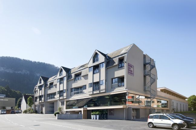 Aussenansicht Gruppenhotel am Garnmarkt Götzis Aussenansicht Gruppenhotel am Garnmarkt Götzis