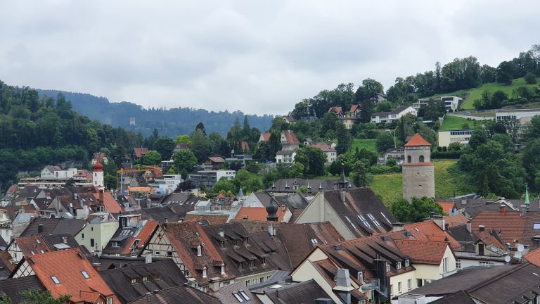 Aussicht von der Schattenburg, Feldkirch  Aussicht von der Schattenburg, Feldkirch